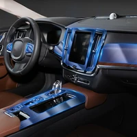 for volvo s90 2018 2021 car interior center console transparent tpu protective film anti scratch repair film accessories refit