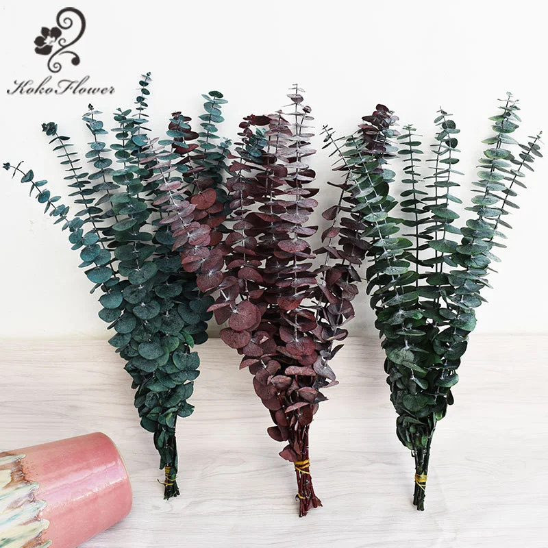 

10 шт., высушенные цветы с листьями эвкалипта