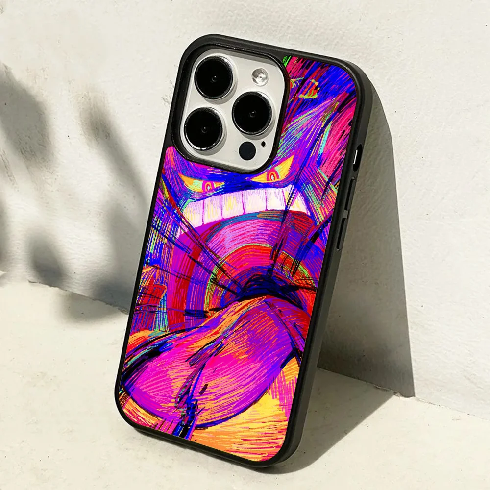 Cartoon Anime G-Gengar P-Pokemon Phone Case Strong Magnetic For IPhone 16 15 14 13 Pro Max 11 12 Mini Alex Mirror Mag