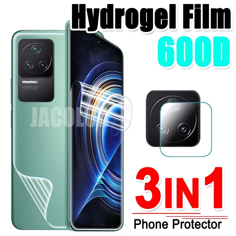 3-в-1 гелевая Гидрогелевая пленка для Xiaomi Redmi K50G K50 K40 Gaming K30 Pro K50i K40S K30S Ultra Plus Zoom
