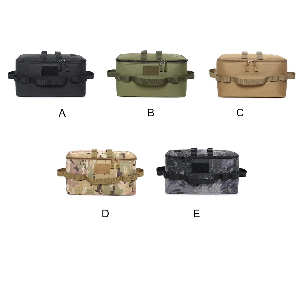 

Сумка для кемпинга из ткани Оксфорд, сетчатый карманный органайзер на молнии с несколькими сетчатыми карманами для пешего туризма и горелк...