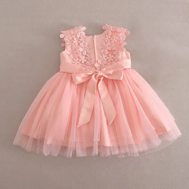 Princess Lace Tutu Infant Birthday Party Evening Newborn Dress  4-7 Months 1 Year Baby Girl Clothes Vestidos Infantil for Girls