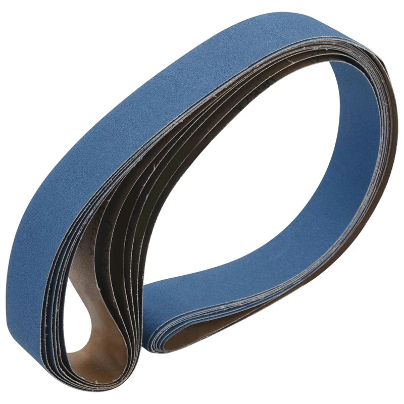 6Pcs 2 X 72 Inch 120 Grit Zirconia Sanding Belts Metal Grind
