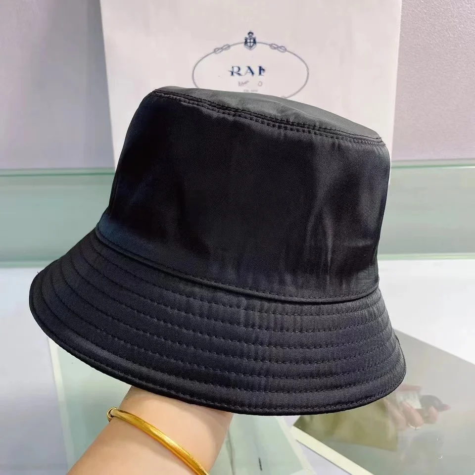 

New Unisex Nylon Bucket Hats Women Branded Sunscreen Panama Hat Men Pure Color Sunbonnet Fedoras Outdoor Fisherman Hat Beach Cap