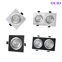 dimmable embedded led downlight 9w12w15w18w24w30w epistar chip cob ceiling lamp spot lights ac85 265v for home illumination