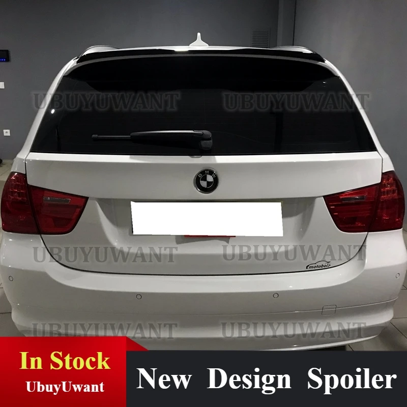 

Универсальный Спойлер FBMW 3 E91 M-Pack Facelicf от 2008 до 2011, высококачественный спойлер из АБС-пластика для хэтчбека, спойлер из углеродного волокна