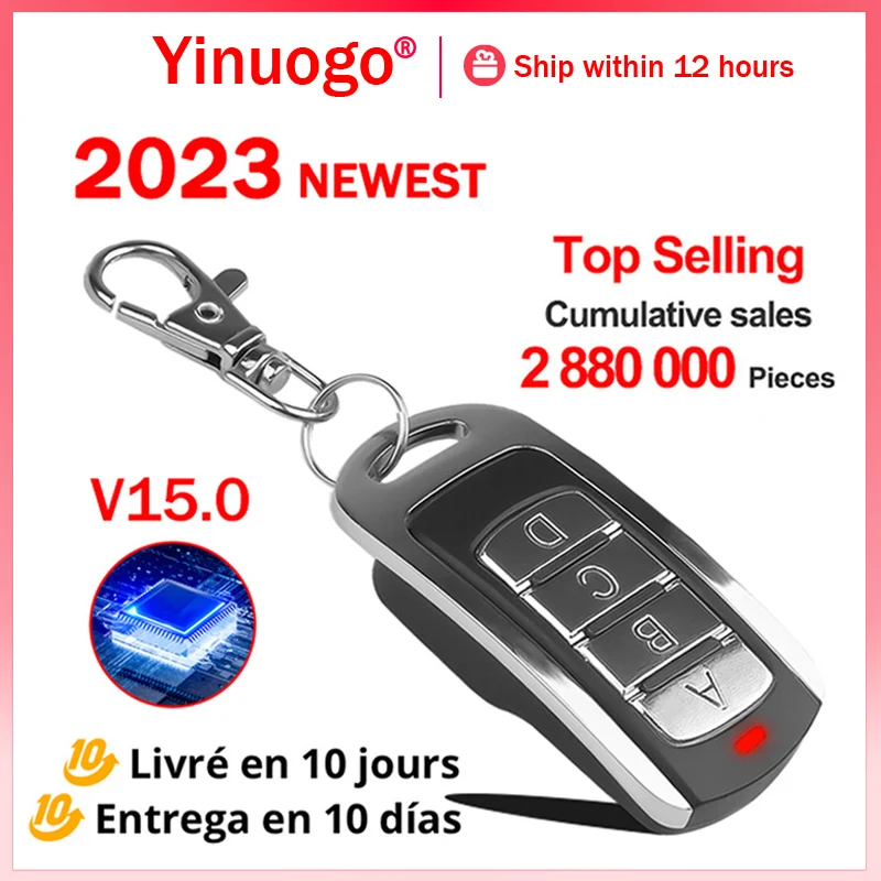 Garage Door Remote Control Duplicator 287MHz-868MHz Multi-Frequency Gate Remote Control Garage Door Opener Code Grabber Clone