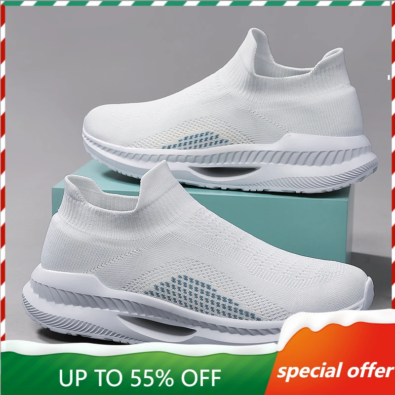 

Men Women Casual Shoes Lightweight Sneakers Sports Shoes Breathable Outdoor Walking Footwear Mesh Men's Tennis Rubber Mesh