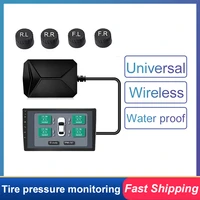 tpms intelligent tire pressure monitoring system 4 external sensors android dvd navigation air car pressure sensor accessories