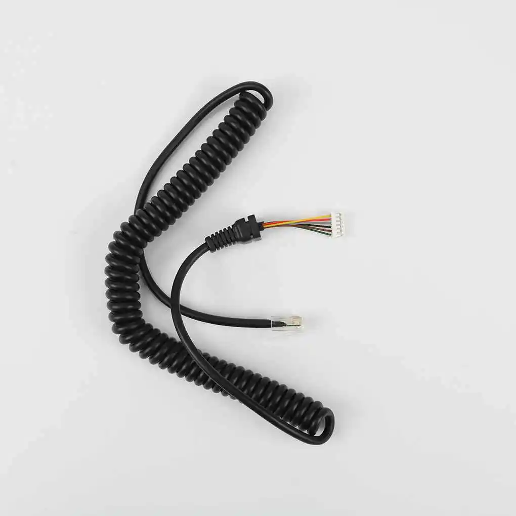 

Black Interphone Walkie-talkie Mic Microphone Cables for Yaesu MH-48A6J MH-42B6J Mobile Radio Intercom