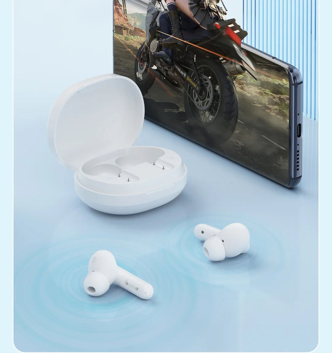 

Беспроводные Bluetooth-наушники HAYLOU MoriPods ANC, TWS, с сенсорным управлением