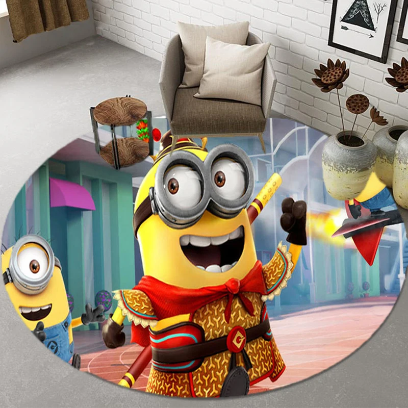 

Коврики для ванной, круглые коврики, Мультяшные коврики, коврики для детской комнаты, коврики для спальни, домашний декор, коврики для гости...