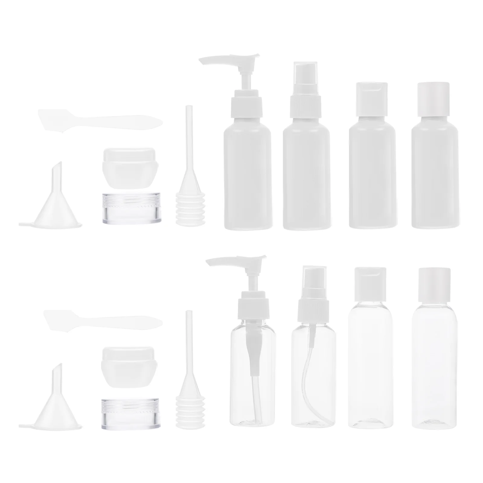 

Travelset Clearsize Containersmakeup Shampoo Container Spraylotion Dispenserkit