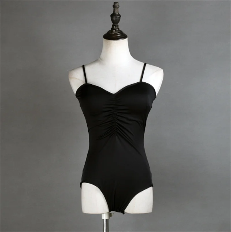 

Женский тренировочный костюм для латиноамериканских танцев, однотонный Облегающий комбинезон без рукавов