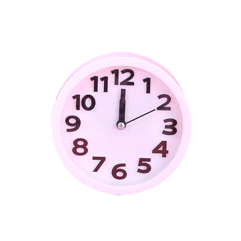 

Cute Portable Metal Alarm Clock Simple Mini Student Round Battery Bedside Table Decoration Alarm Clock Home Decor DF50AC