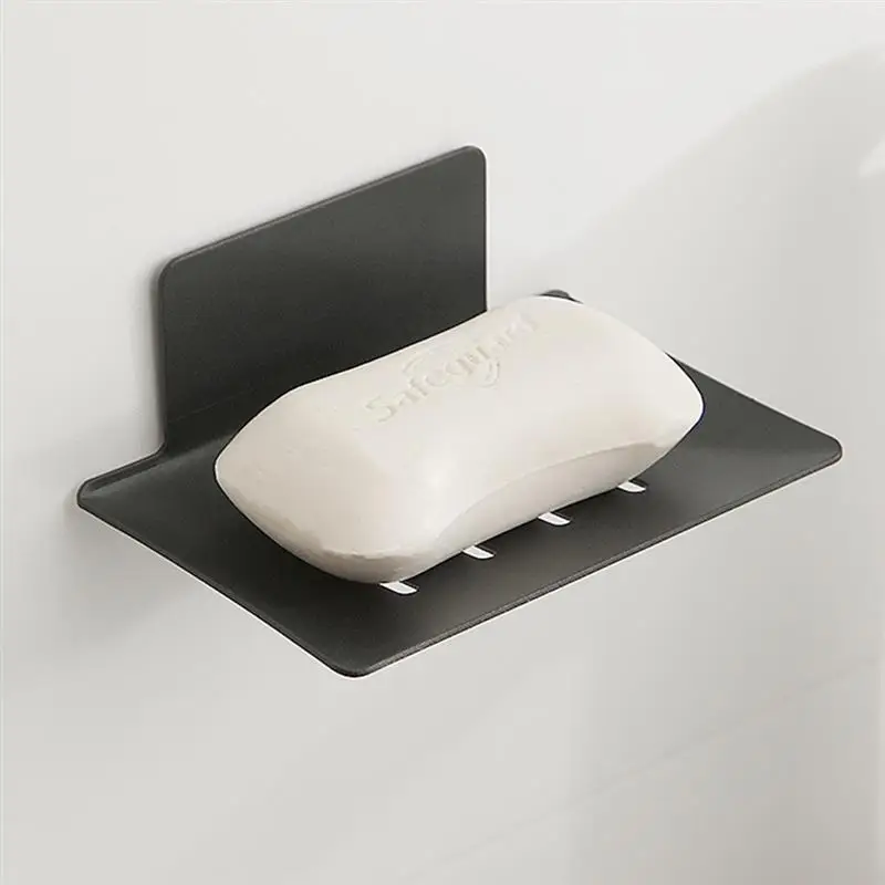 Suction Cup Wall Dishes Soap Dish Case Soap Box Dish Storage Plate Drain Soap Box Storage Rack Plastic Holder