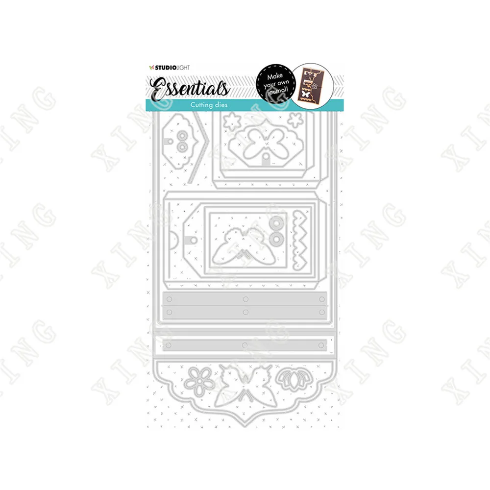 

2022 New Butterfly Journal Metal Cutting Dies Diy Scrapbooking Craft Paper Greeting Card Diary Album Decoration Embossing Molds