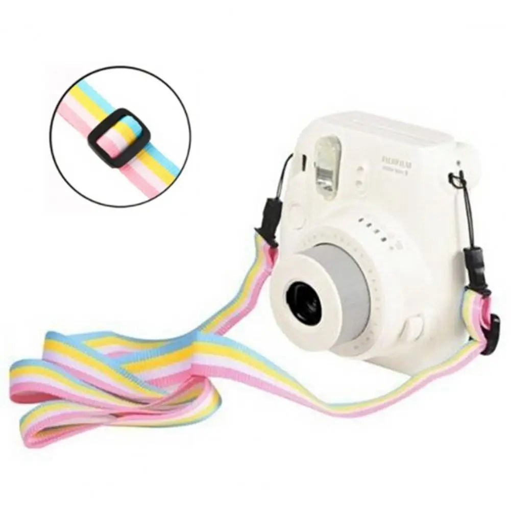 

Anti-lost Portable Instant Film Camera Rainbow Carry Strap for Mini11/8/9/25/90/7c