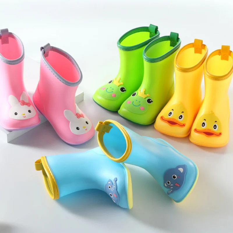 

Rain Boots Kids Boy Cute Duck Waterproof Light and Handy Water Toddler Shoes for Girls Children Yellow Rain Boots for Rainy Day