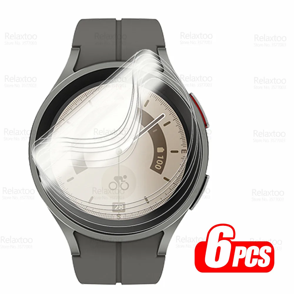 

6 шт. полностью изогнутая Гидрогелевая пленка для Samsung Galaxy Watch 5 Pro Защитная пленка для экрана не стекло Samung Watch5 5Pro мягкая защитная пленка