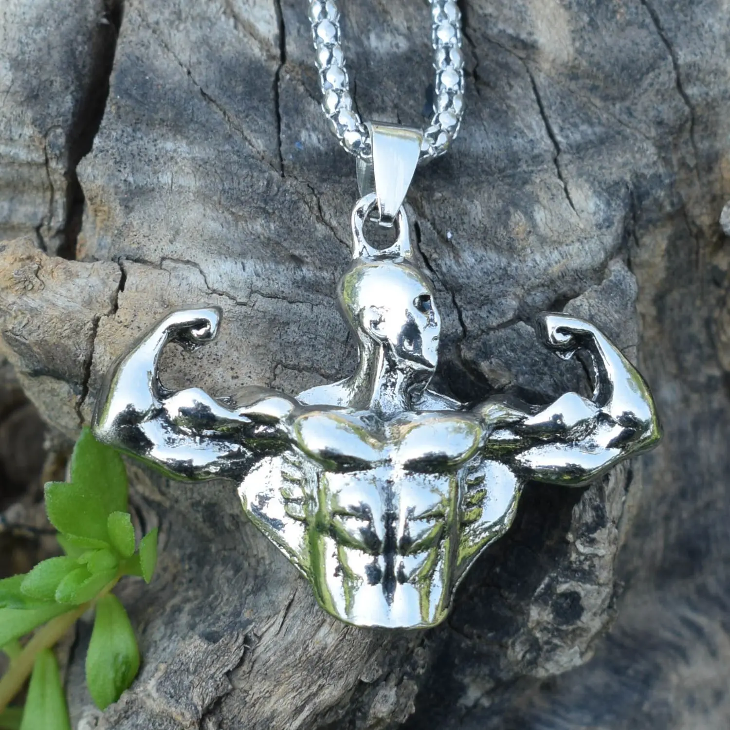 10 шт. модное ожерелье в стиле хип-хоп Muscle Man Hercules ювелирное изделие для здоровья