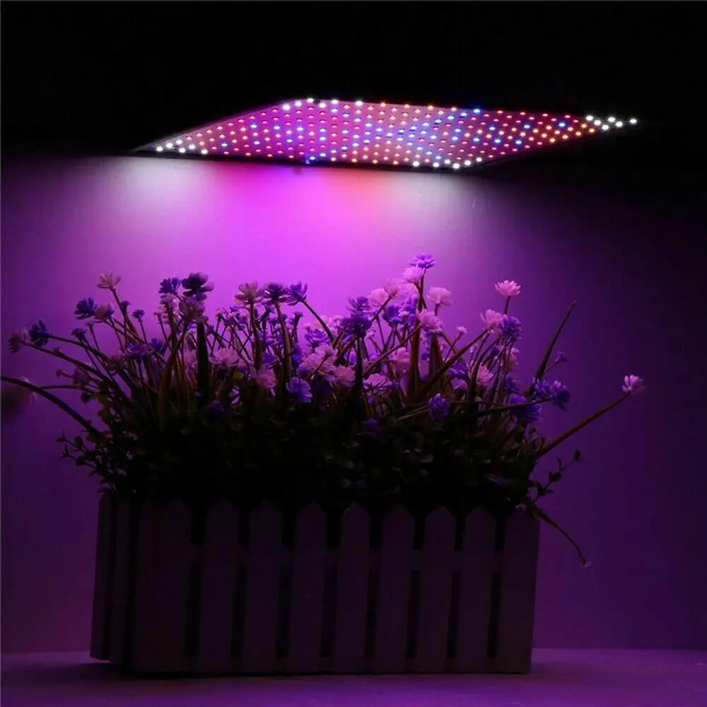 

225LED Grow Light Blue & Red & White & Orange Lamp Ultrathin Panel Hydroponics