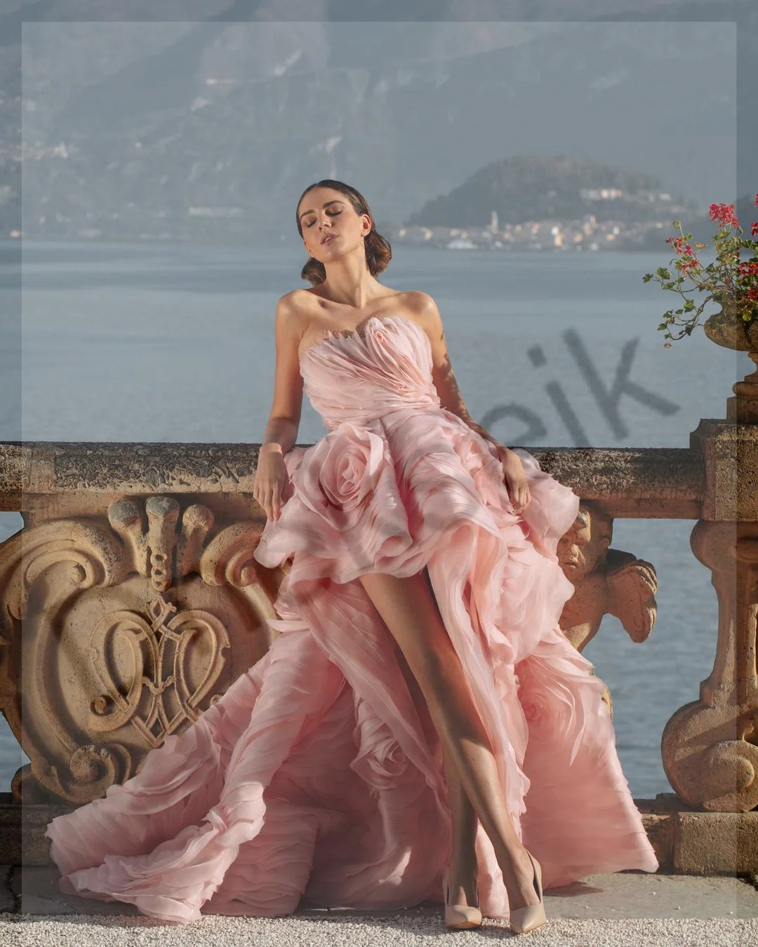 

Женское свадебное платье с юбкой годе, элегантное платье с цветочным принтом, с оборками и шлейфом, бальное платье для выпускного вечера