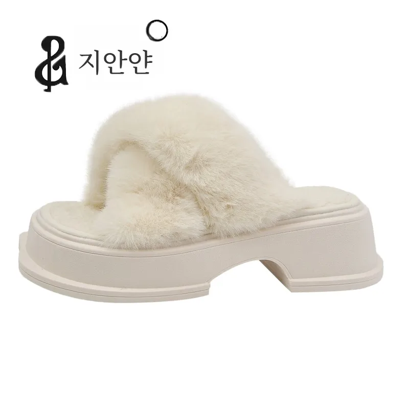 Весенне-осенние сетчатые красные тапочки с квадратным носком и крестом женские