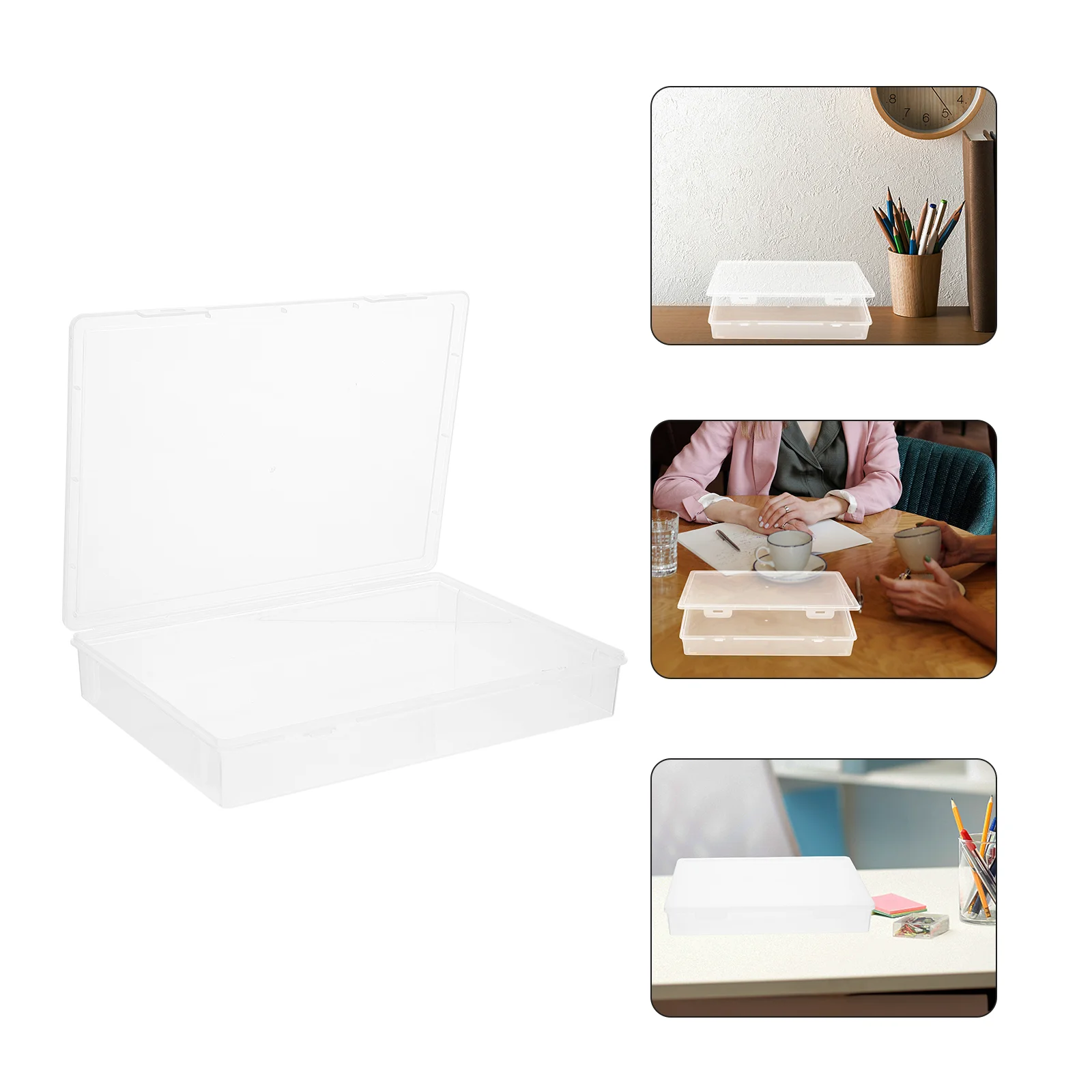 

Organizer File Box Documentstorage Paper Container Holder Magazine Documents Folder Certificate Desk Stackable Portable Project