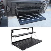 car tailgate table rear door foldable shelf foldable shelf storage rack for jeep wrangler jk 2007 jl 2018 2019 2020 2021 2022