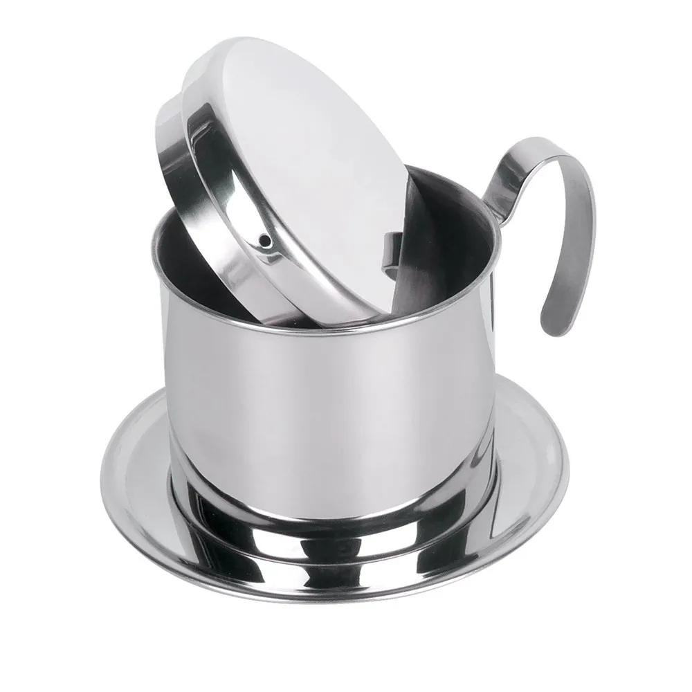 

Stainless Steel Vietnam Coffee Pour Over Dripper Maker Filter Single Cup Brewer Press Percolator Home Outdoor Use