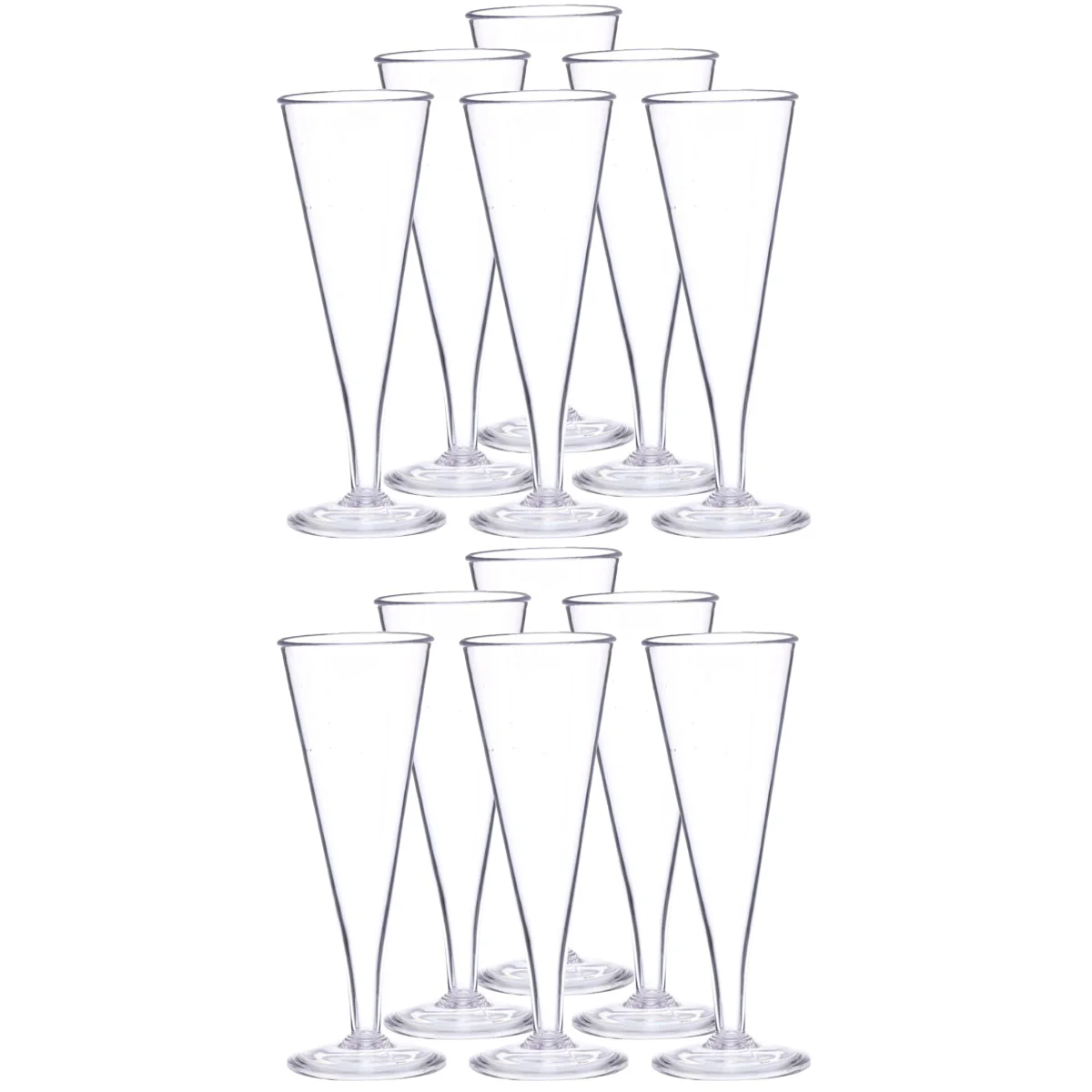 

12 Cups Red Goblet Glass Goblet Goblets Flutes Glasses