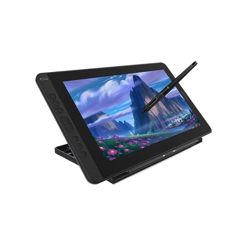 

` Kamvas 13 Black Graphic Drawing Tablet Monitor Full Lamination Drawing Monitor Gamut 120%sRGB 266PPS with Express Keys