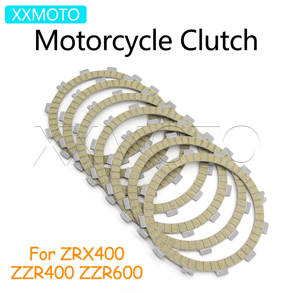 Фото Для Kawasaki ZRX400 ZZR400 ZZR600 ZZR 400 600 мотоциклетные диски сцепления, комплекты фрикционных дисков ZRX 400, аксессуары №1