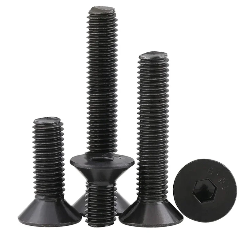4 # 6 8 10 1/8-3/8 Британский стандарт США класс 9 черная сталь шестигранная головка болт
