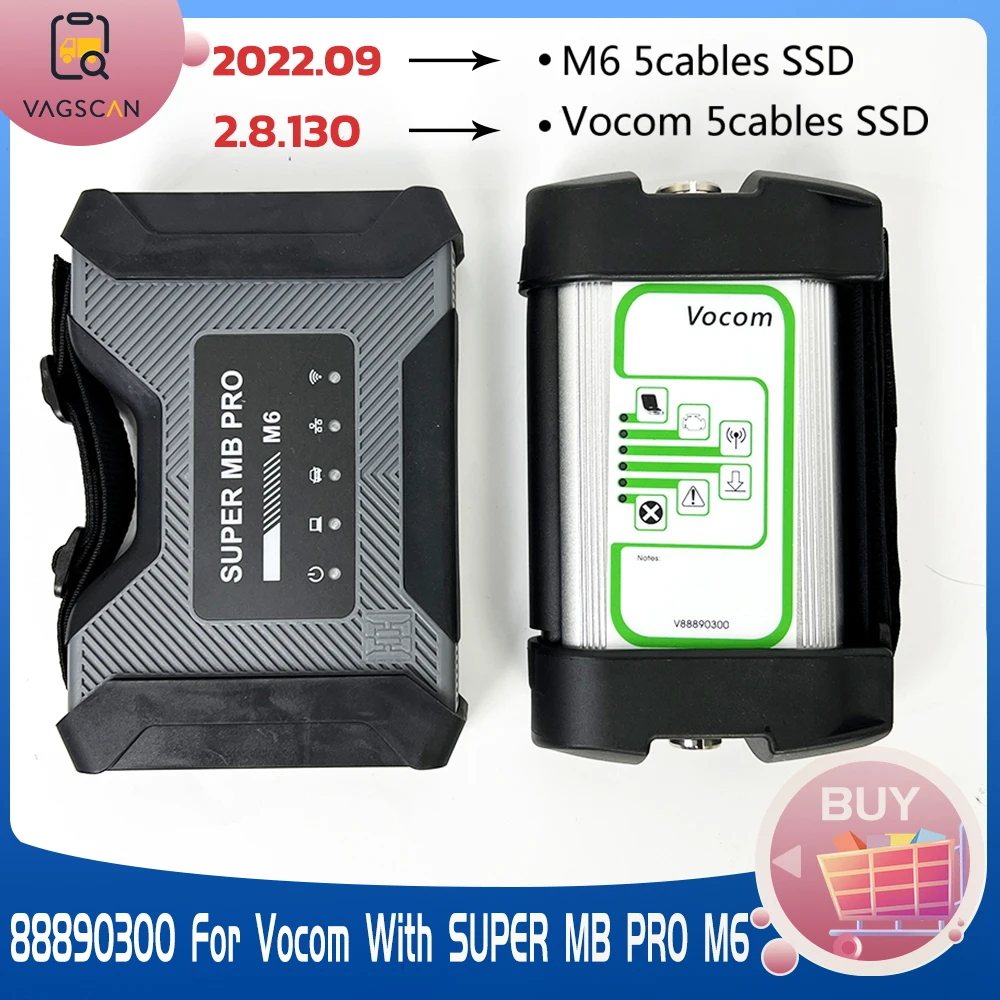 

2.8.130 PTT For Vocom 88890300 Interface SUPER MB PRO M6 with SSD Truck Diagnostic Tool