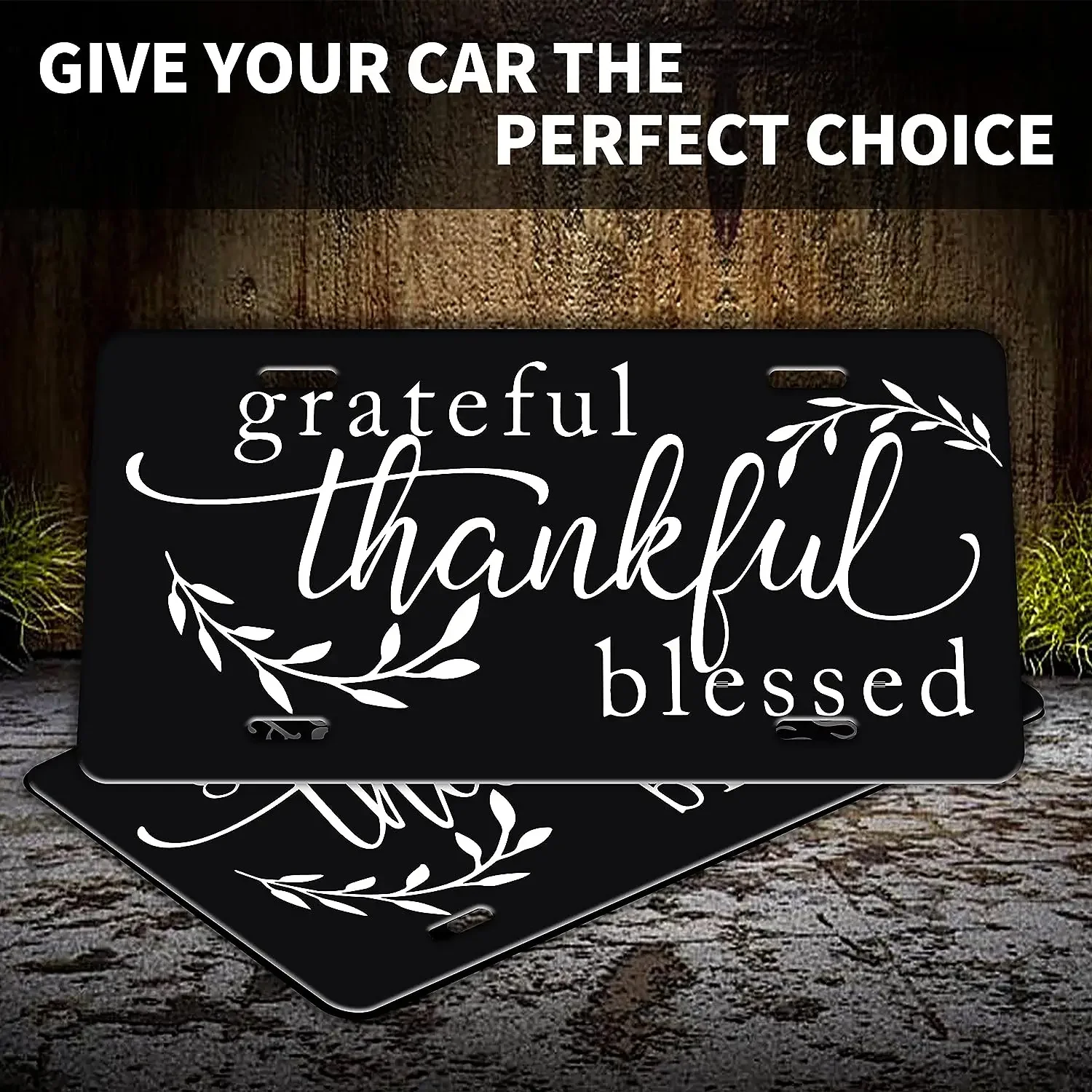 Благодарная Благословенная передняя крышка номерного знака автомобиля с