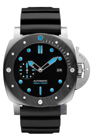 

Men Automatic Mechanical Black Leather Rubber Ceramic Watch