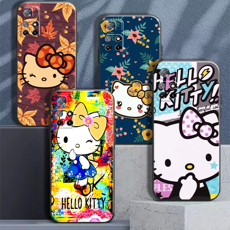 

Pretty Cartoon Hello Kitty For Xiaomi Redmi Note 11 11T 11S 10 10S 10T 9 9S Pro 5G Redmi 10 9 9T 9A 9AT 9C Phone Case Coque