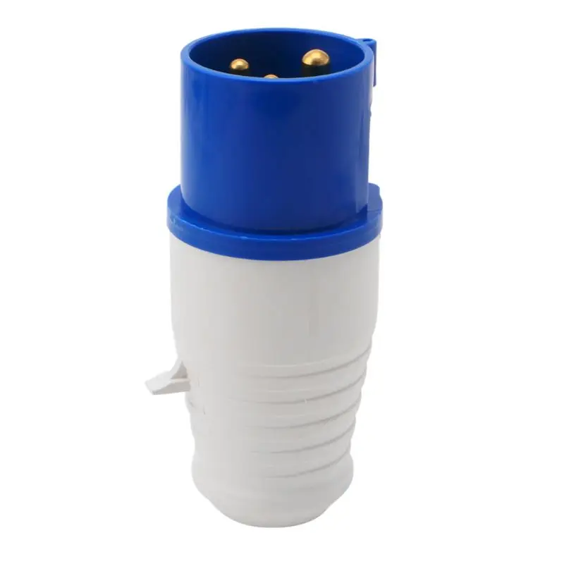 

16 Amp 3 Pin Industrial Plug 220-250V Weatherproof IP44 2P+E 3Phase 16A