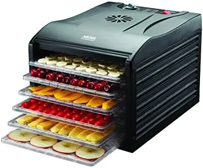 

AFD-815B Professional 6 Tray Food Dehydrator, Black