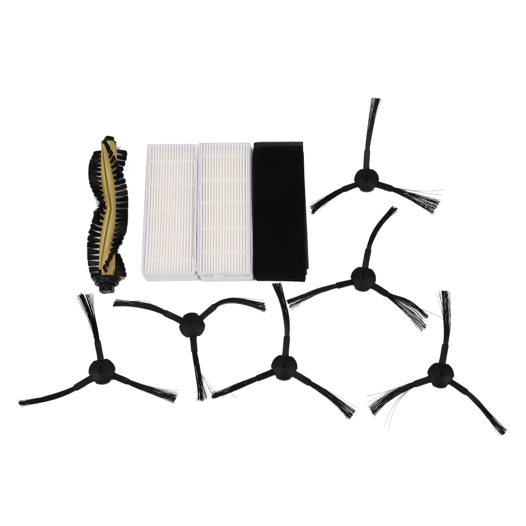 

Replacement Accessories for ILIFE A4 Robot Vacuum Cleaner - HEPA Filter Sponge Main Brush Side Brushes