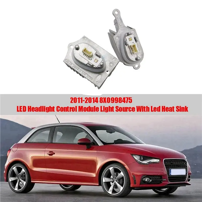 Фото 4 шт. 8X0998475 Модуль передней светодиодной фары для Audi A1 S1 8X1 8XK 2011-2014, источник дневного света 8X0 998 475-L94A №3