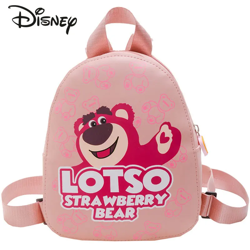 Disney Strawberry Bear Children's Backpack Fashion Large Capacity Girls' Backpack Leisure Multifunctional Student Backpack