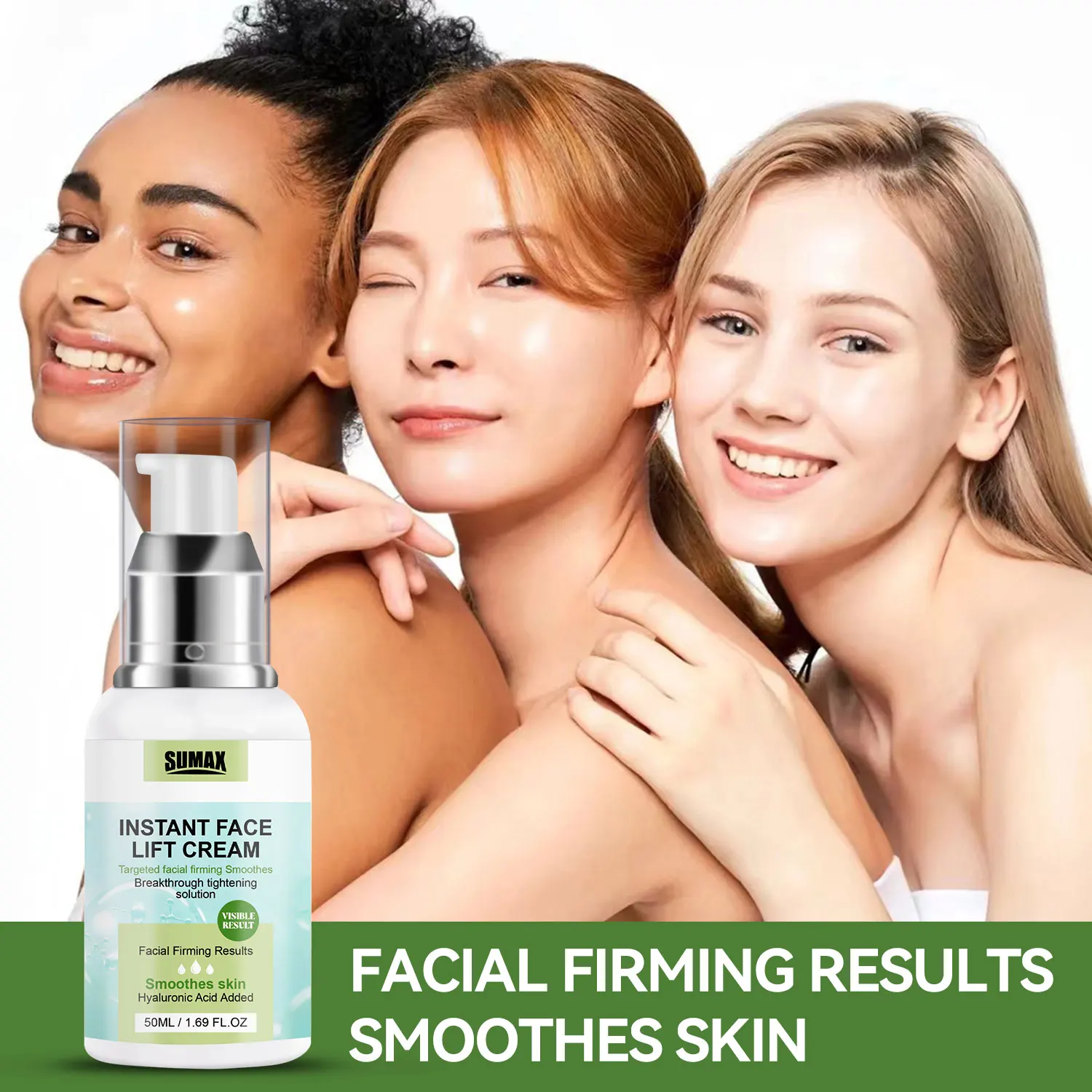 SUMAX INSTANT FACE LIFT CREAM 50 мл крем для лица с гиалуроновой кислотой отбеливающий и