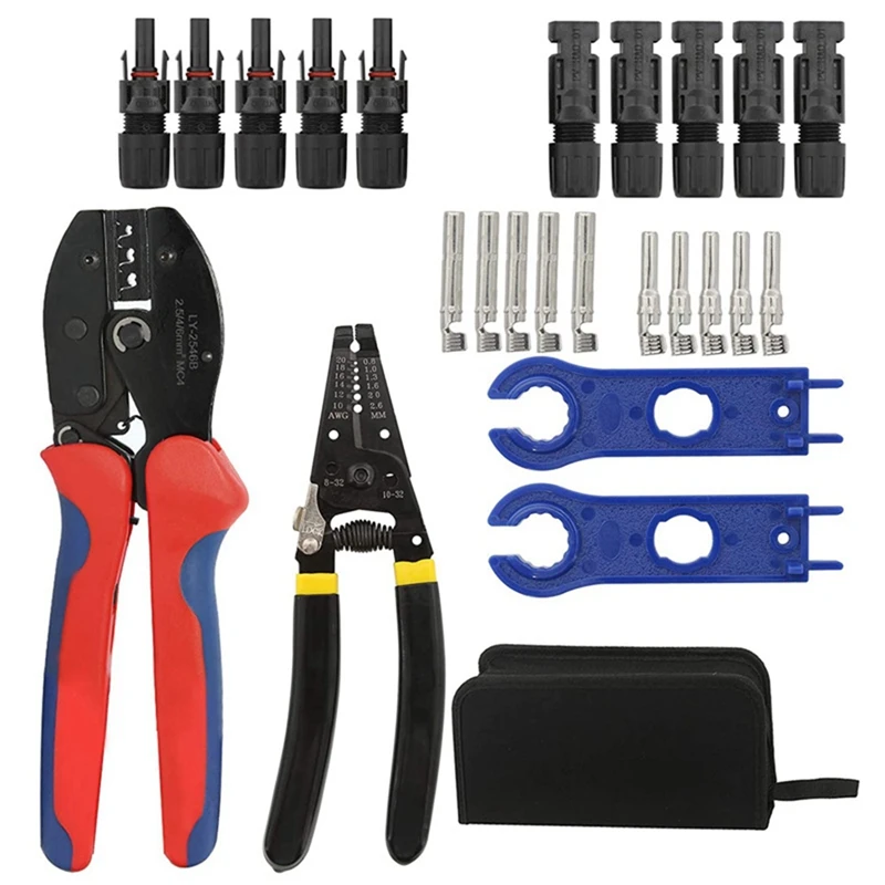 

Crimping Pliers LY-2546B Photovoltaic Crimping Pliers Tool Set Pressing Clamping Toolkit