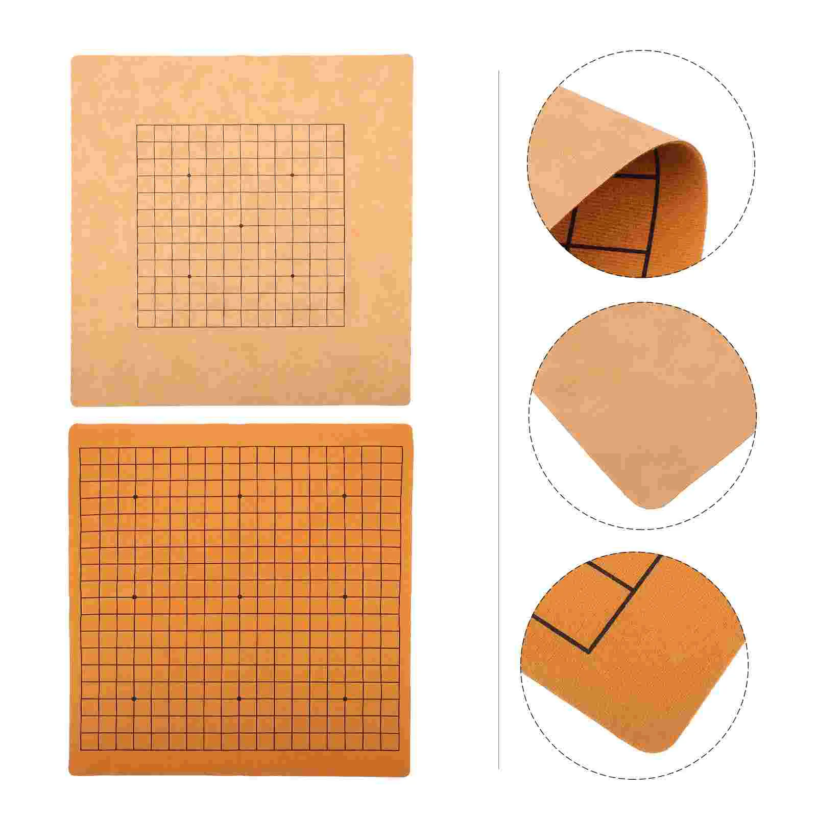 

2pcs Double Sided Chessboards Simple Chess Games Boards Gobang Chess Game Props