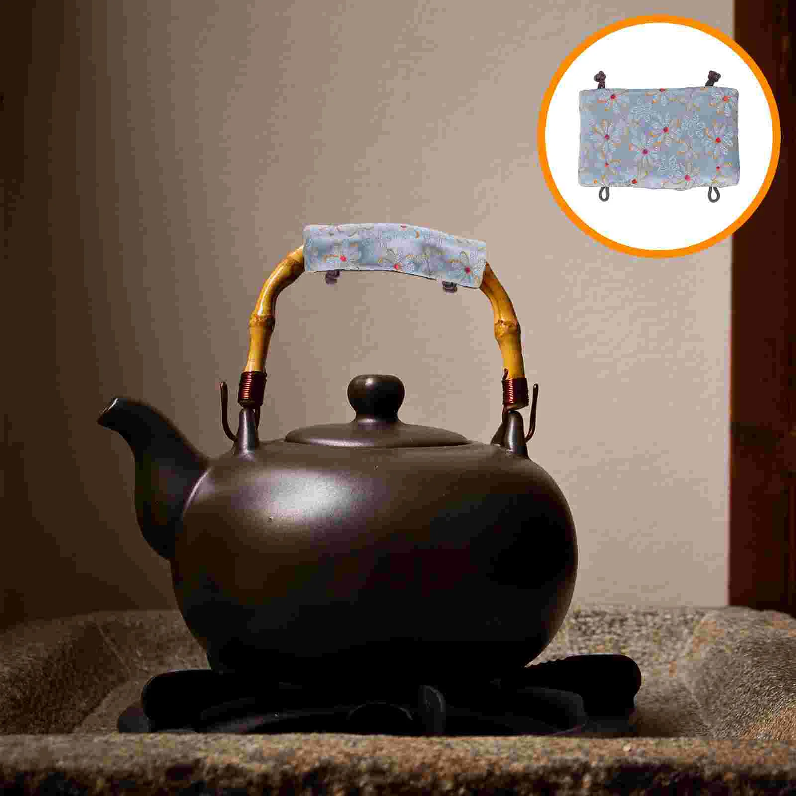 

Handle Pot Cover Teapot Tea Sleeve Covers Protector Cloth Pan Holder Door Grip Resistant Kitchen Anti Scaldheat Hot Accessory