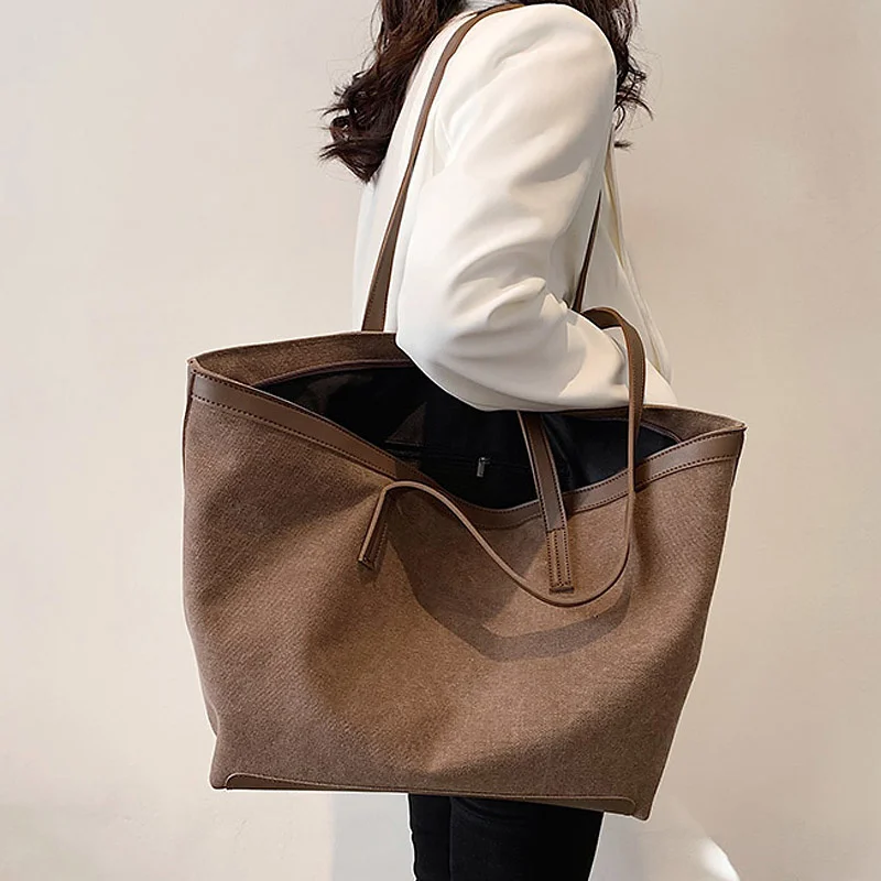 

Винтажная холщовая женская сумка, женские большие сумки на плечо, женские ручные сумки, Повседневная сумка через плечо для девушек, Bolsos Sac A Main