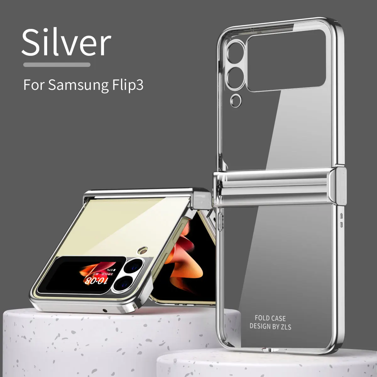

Прозрачный чехол для телефона с защитой от царапин для Samsung Galaxy Z Flip3, флип-чехол для 3 дюймов, складной чехол с защитой от пыли для Samsung Z Flip 3